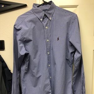 Polo by Ralph Lauren Blue Checkered Dress Shirt